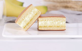 香當當 香蕉味夾心蛋糕1000g 網紅零食品營養早餐小面包