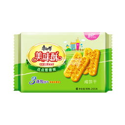 康師傅 美味酥咸餅干 點點蔥香味 255g 包